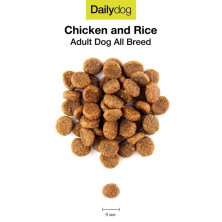 Dailydog Adult High Energy Chicken and Rice сухой корм для активных собак всех пород с курицей и рисом 12 кг