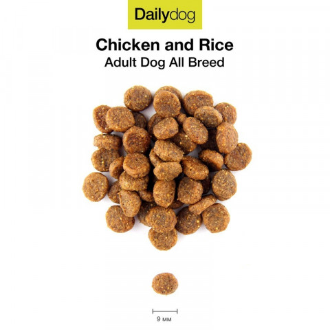 Dailydog Adult High Energy Chicken and Rice сухой корм для активных собак всех пород с курицей и рисом 12 кг