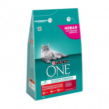 Сухой корм Purina One для стерилизованных кошек с говядиной и пшеницей - 3 кг
