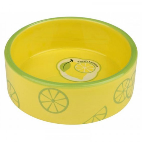 Миска Trixie Fresh Fruits для кошек керамическая 0,8 л/ф16 см желтая 1 ш