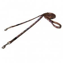 Rogz Перестежка для крупных собак 100-130-160 см HLM02BF, коричневая с голубым