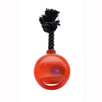 Hagen Bomber мяч светящийся с ручкой на веревке оранжевый для собак 12,7 см