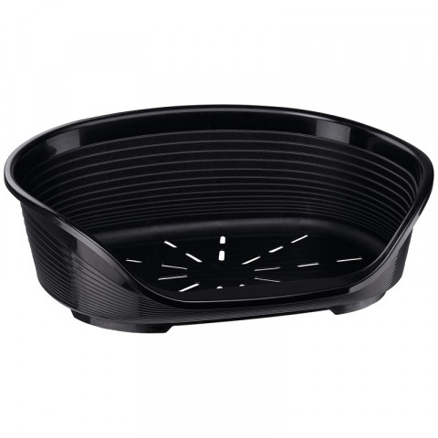 Ferplast Siesta Deluxe лежак для кошек и мелких собак, черный размер 4, 61,5x45x21,5 см