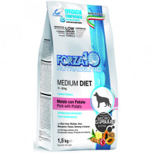 Forza10 Diet для взрослых собак средних пород из свинины, картофеля и риса с микрокапсулами - 1,5 кг