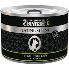 Четвероногий Гурман Platinum line консервы для собак, рубец говяжий - 525 г