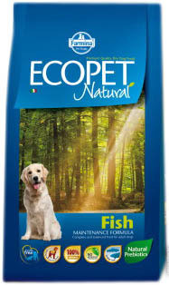 Farmina Ecopet Natural Fish сухой корм с рыбой для взрослых собак всех пород - 12 кг