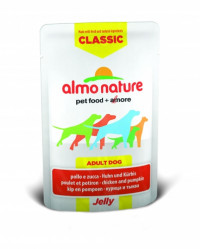 Almo Nature Classic Adult Dog Chicken & Pumpkin Jelly паучи для взрослых собак с курицей и тыквой в желе - 70 г