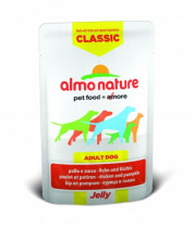 Almo Nature Classic Adult Dog Chicken & Pumpkin Jelly паучи для взрослых собак с курицей и тыквой в желе - 70 г