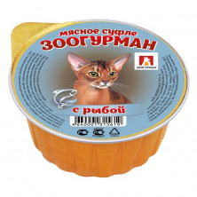 Влажный корм Зоогурман для взрослых кошек с рыбой - 100 г