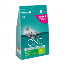 Сухой корм Purina One для домашних кошек с индейкой и цельными злаками - 3 кг
