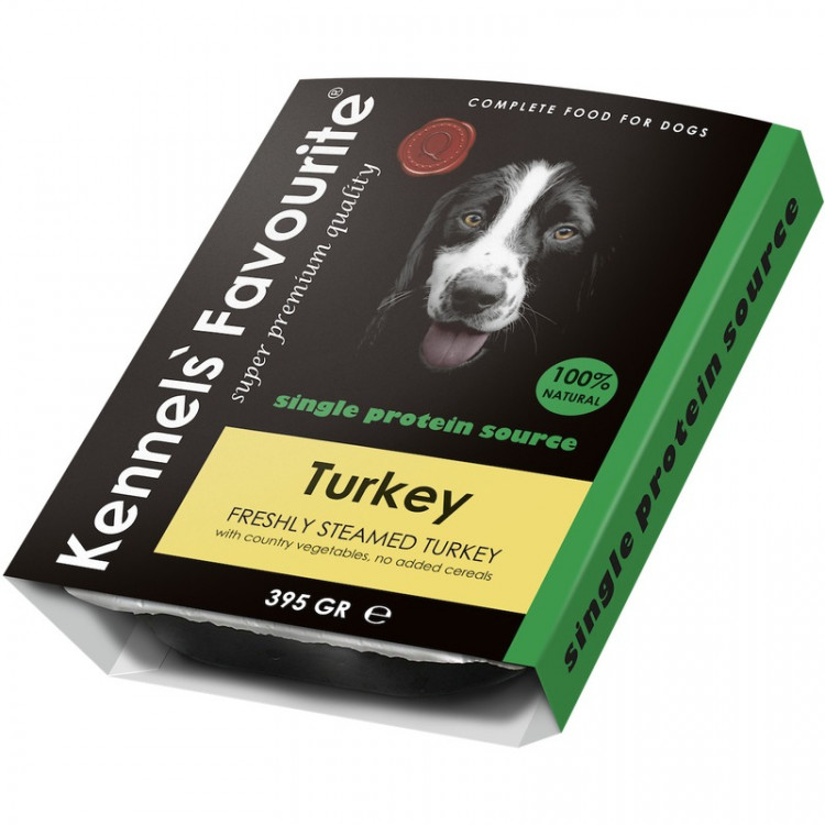 Влажный корм Kennels` Favourite 100% Turkey для собак с индейкой - 395 г
