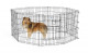 MidWest вольер Life Stages 8 панелей со сплит-дверью MAXLock черный 61х76 см