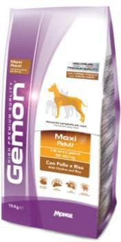 GEMON DOG MAXI корм для взрослых собак крупных пород с курицей и рисом 15 кг