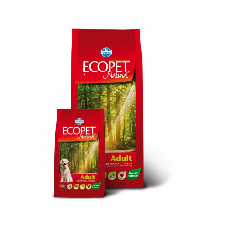Farmina Ecopet Natural Adult сухой корм с курицей для взрослых собак всех пород - 12 кг