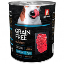 Зоогурман Grain Free Deluxe влажный корм для взрослых собак всех пород с ягненком - 350 г