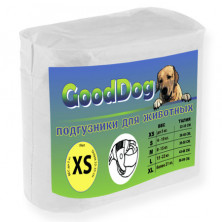 GoodDog подгузники подгузники для собак размер XS 18 шт/уп 35*27 см
