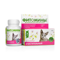 Veda Фитомины функциональный корм для кошек с очистительным фитокомплексом- 50 г