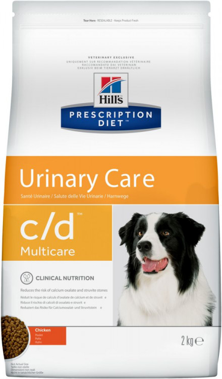 Hill's Prescription Diet c/d Urinary Care корм для собак диета для поддержания здоровья мочевыводящих путей курица 2 кг