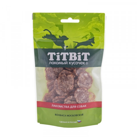 TiTBiT Колбаса Московская для собак, золотая коллекция - 80 г