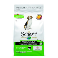 Schesir сухой корм для собак средних пород, с ягненком -  3 кг