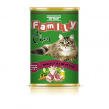 Clan Family влажный корм для кошек паштет из ягненка в консервах - 415 г