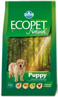 Farmina Ecopet Natural Puppy сухой корм с курицей для щенков, беременных и лактирующих сук - 12 кг