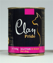 Консервы Clan Pride для собак с калтыком и языком - 340 г