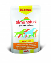 Almo Nature Classic Adult Dog Chicken & Carrots Jelly паучи для взрослых собак с курицей и морковью в желе - 70 г