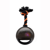 Hagen Bomber мяч светящийся с ручкой на веревке черный для собак 12,7 см