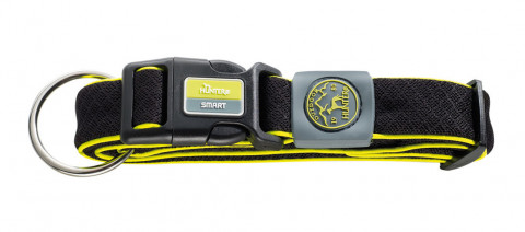 Hunter ошейник для собак Maui L (42-65 cм)/4,5 см сетчатый текстиль черный