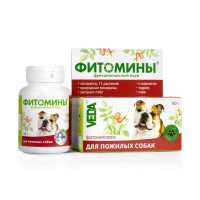 Veda Фитомины функциональный корм для пожилых собак- 50 г