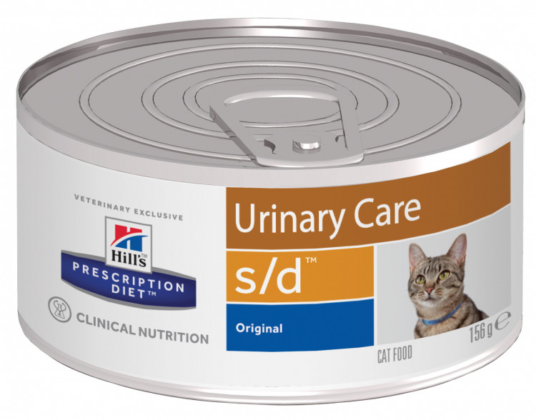 Влажный диетический корм для кошек Hill's Prescription Diet s/d Urinary Care при профилактике мочекаменной болезни (МКБ) - 156 г