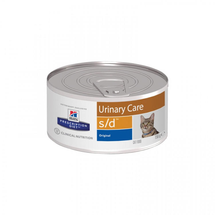 Влажный диетический корм для кошек Hill's Prescription Diet s/d Urinary Care при профилактике мочекаменной болезни (МКБ) - 156 г