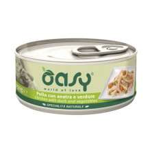 Oasy Wet dog Specialita Naturali Chicken Duck Vegetables дополнительное питание для взрослых собак с курицей, уткой и овощами в консервах - 150 г (1 шт)