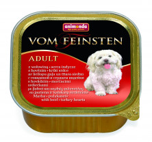 Animonda Vom Feinsten Adult / Анимонда Вомфейнштейн Эдалт для собак с говядиной и сердцем индейки 150 г (консервы)