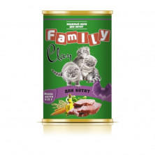 Clan Family влажный корм для котят с курицей в консервах - 415 г