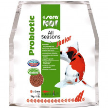 Sera Koi Junior All Seasons Probiotic корм для прудовых рыб - 5 кг