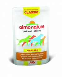 Almo Nature Classic Adult Dog Chicken & Tuna Jelly паучи для взрослых собак с курицей и тунцом в желе - 70 г