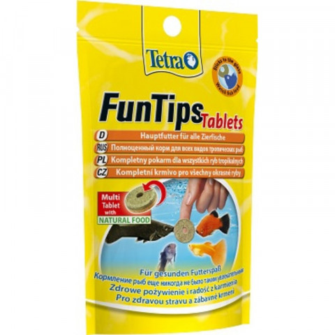 Tetra FunTips Tablets корм для приклеивания к стеклу в таблетках  -  20 таб - 8 г