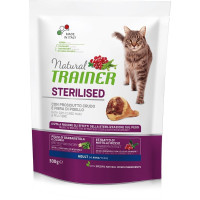 Trainer Natural Cat Sterilised Adult With Dry-Cured Ham And Pea Fibre сухой корм c сыровяленой ветчиной и клетчаткой гороха для стерилизованных кошек 300 г