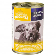 Chicopee Dog Chunks Chicken Turkey консервы для собак всех пород и возрастов с кусочками курицы и индейки в соусе - 400 г