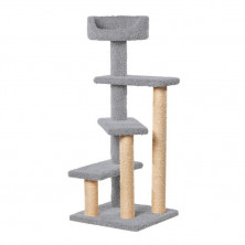 Пушок Винтовая лестница когтеточка для кошек, цвет серый
