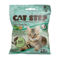 Наполнитель Cat Step Tofu Green Tea для кошачьих туалетов растительный комкующийся - 12 л 12 л