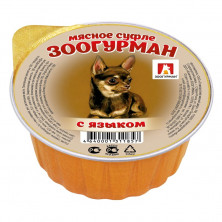 Влажный корм Зоогурман для взрослых собак мелких и средних пород с языком - 100 г
