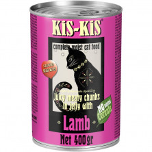 Влажный корм KiS-KiS Canned Food Beef для кошек с ягненком - 400 г