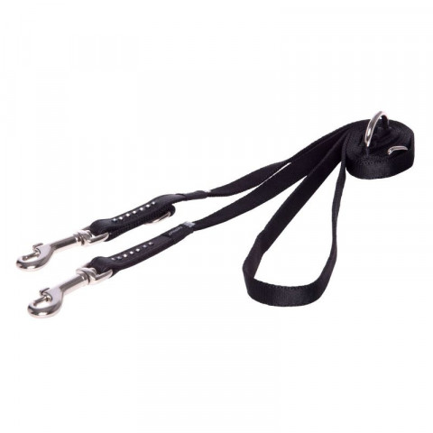 Поводок перестежка для собак ROGZ Luna S-13мм 2 м (Черный HLM501A)