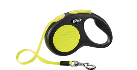 Flexi рулетка Neon New Classic S (до 15 кг) лента 5 м