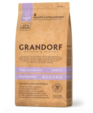 Grandorf turkey & Rice Adult Mini Breeds сухой корм для собак мелких пород, индейка с рисом - 1 кг