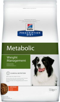 Hill's Prescription Diet Metabolic корм для собак при избыточном весе, курица 1.5 кг