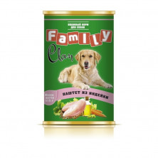 Clan Family влажный корм для собак паштет из индейки в консервах - 415 г